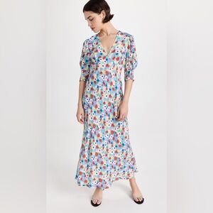 RIXO Floral maxi dress